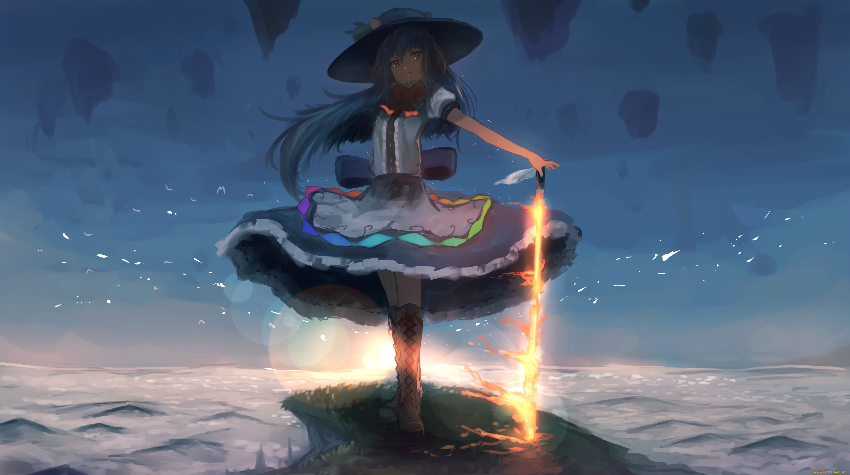 , touhou, hinanawi, tenshi